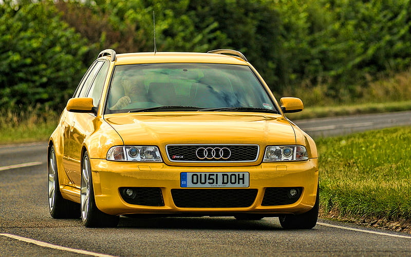Audi RS4 Avant, road, 2001 cars, UK-spec, B5, german cars, 2001 Audi RS4 Avant, Audi, HD wallpaper