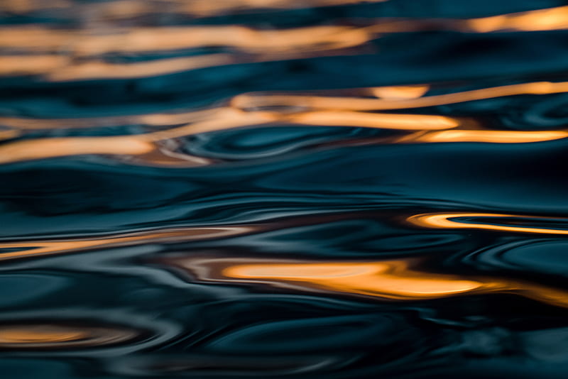 waves, ripples, water, macro, HD wallpaper