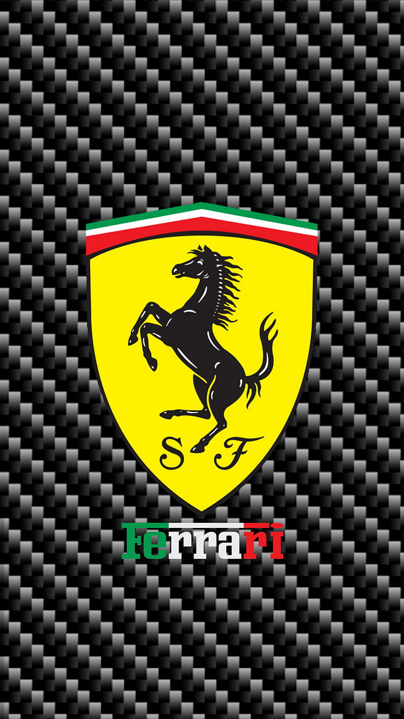 Ferrari Amoled, carbon, carbon fiber, fiber, italy, logo, super amoled, write, HD phone wallpaper
