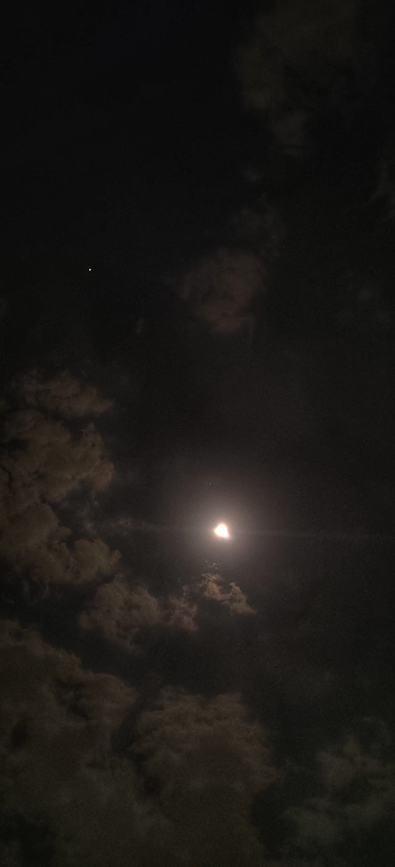 Moon , dark, moonlight, night, sky, HD phone wallpaper