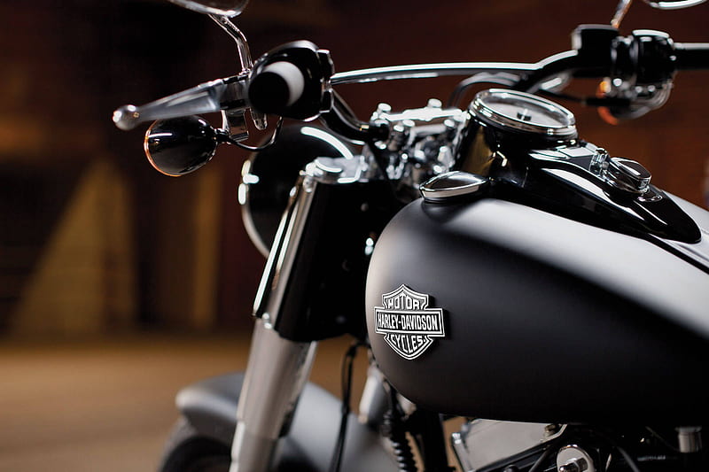 Harley Davidson Matte, harley-davidson, bikes, matte, motorcycle, HD wallpaper