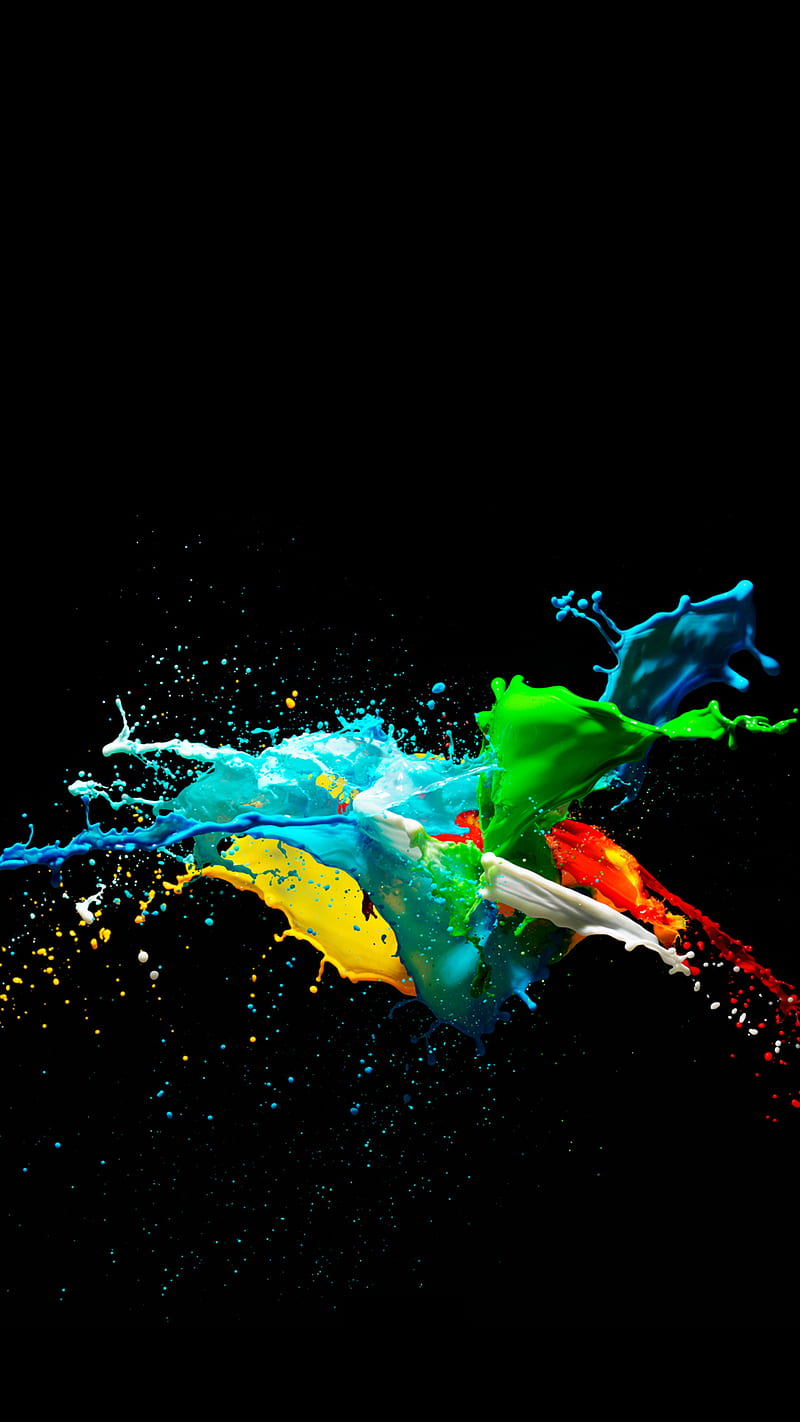 Abstract, colorful, splash, stock, HD phone wallpaper