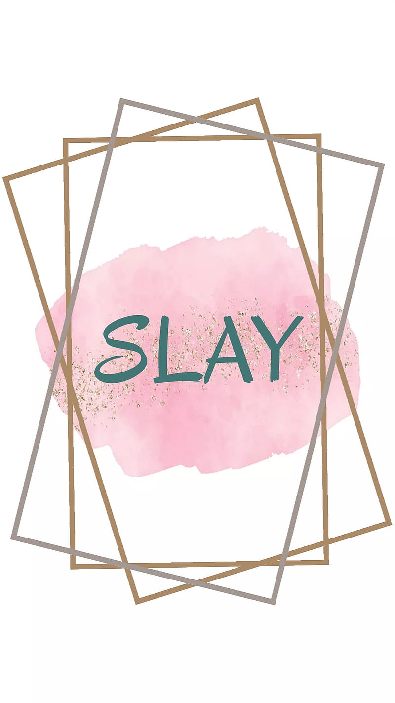 Slay, light, minimalist, pink, slayhard, HD phone wallpaper