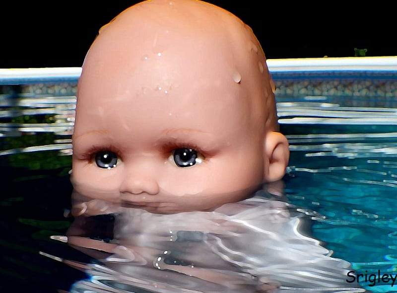 Creepy Baby Doll in Swimming Pool, creepy, floating, pool, swimming, doll,  baby, HD wallpaper | Peakpx