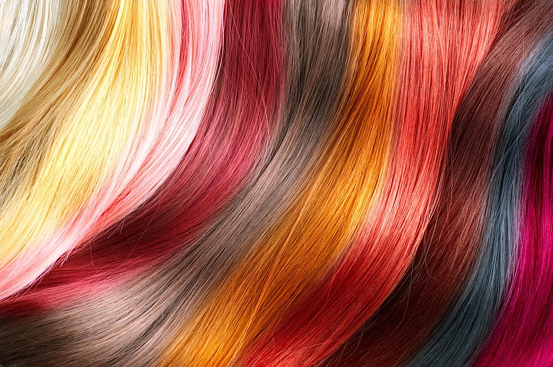 Hair, colorful, skin, texture, HD wallpaper