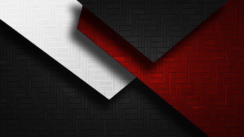 Black Red & Whitre, abstract, points, layers, red, colors, sharp, black, white, Firefox theme, easy read, HD wallpaper