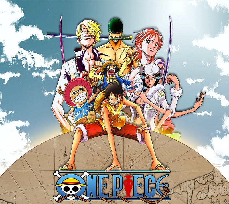 Luffy And Crew, one piece, straw hat pirates, HD wallpaper