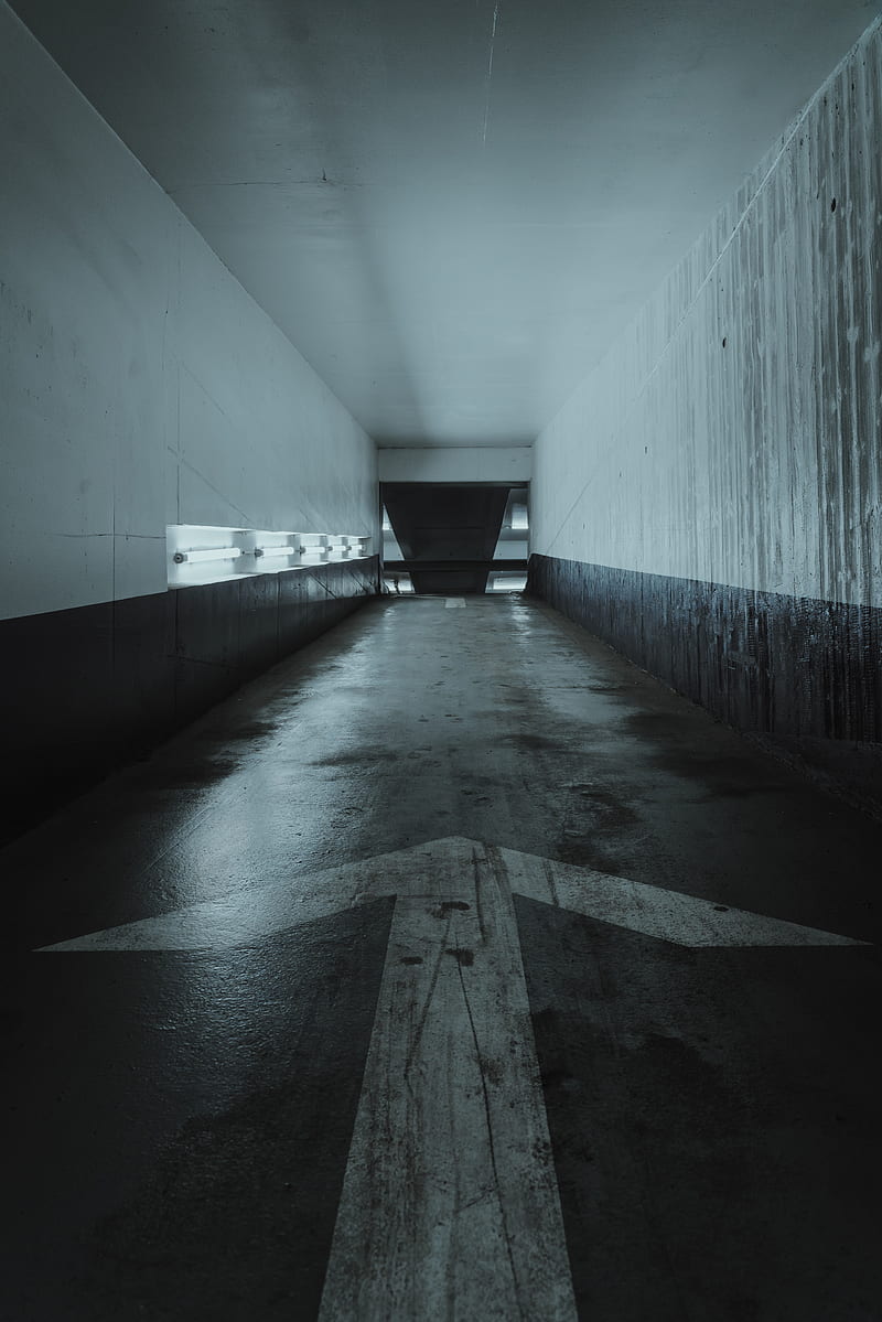 tunnel, parking, underground, building, HD phone wallpaper
