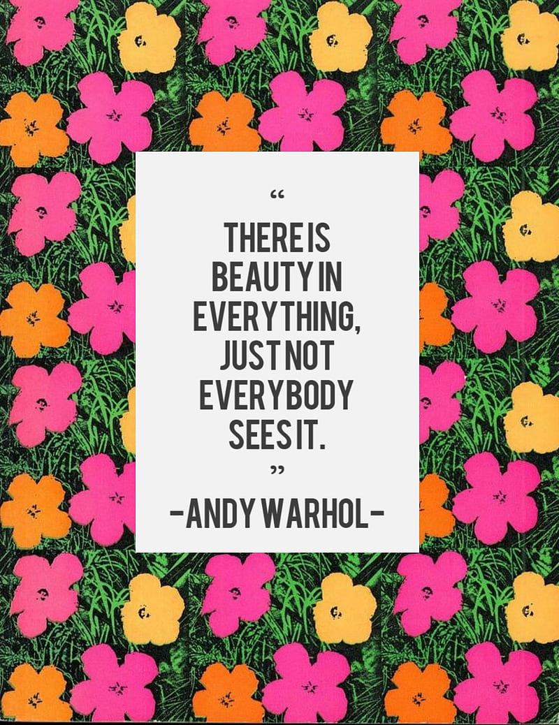 Andy Warhol, art, pop art, quote, HD phone wallpaper