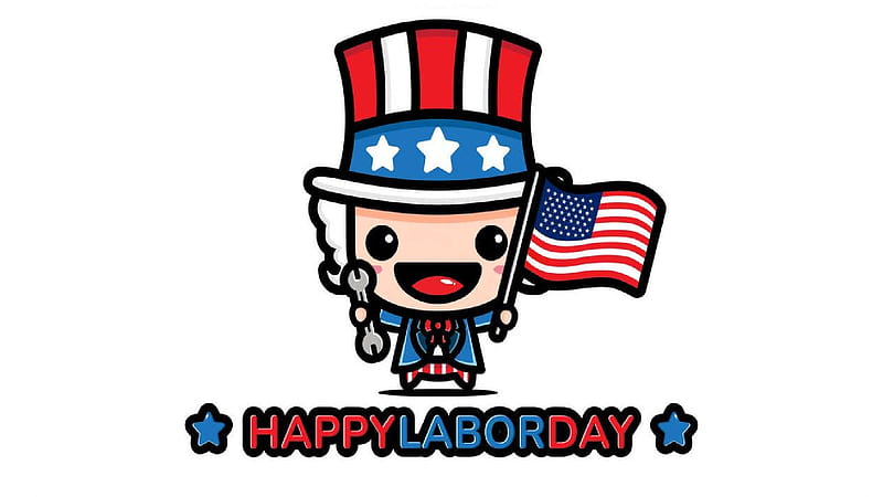 Labor Day, sam, flag, America, holiday, HD wallpaper