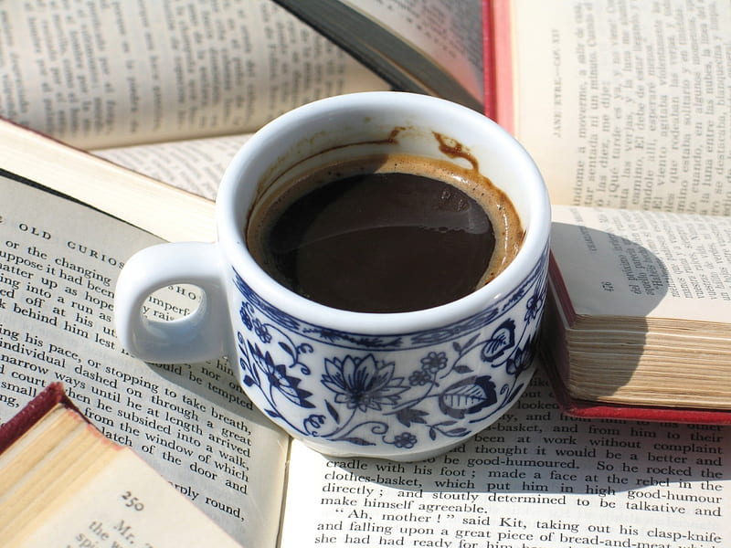 Coffee Time nice, coffee, books, drinks, drink, HD wallpaper | Peakpx