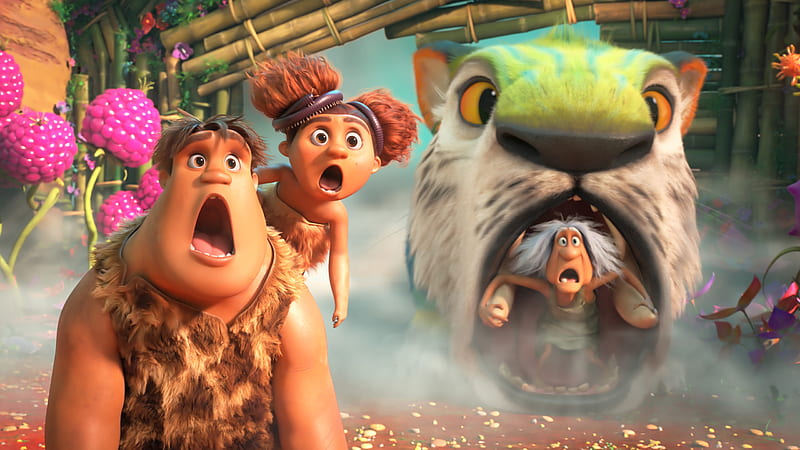 Movie, The Croods: A New Age, Thunk (The Croods), Sandy (The Croods), Gran (The Croods), HD wallpaper