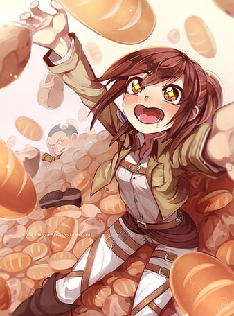 Larojoart - Our favorite potato girl! 🥔🍖 #sashabraus #attackontitan #anime  #potatogirl #chibi | Facebook