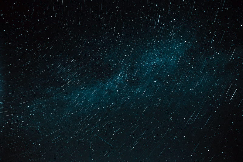 starry sky, stars, long exposure, blur, dark, HD wallpaper