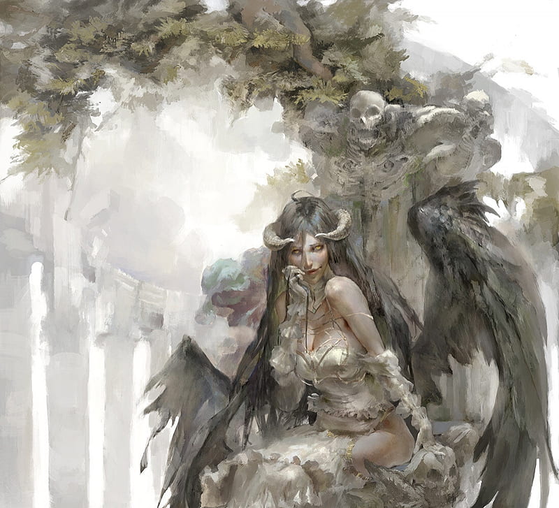 Angel + Demon fight - lineart by Lairam on DeviantArt