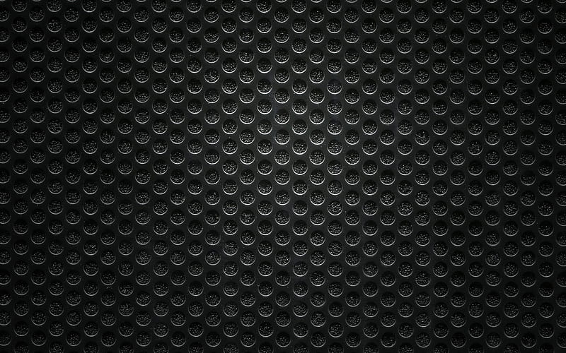 black iron mesh, metal mesh, iron, metal texture, iron with holes, HD wallpaper