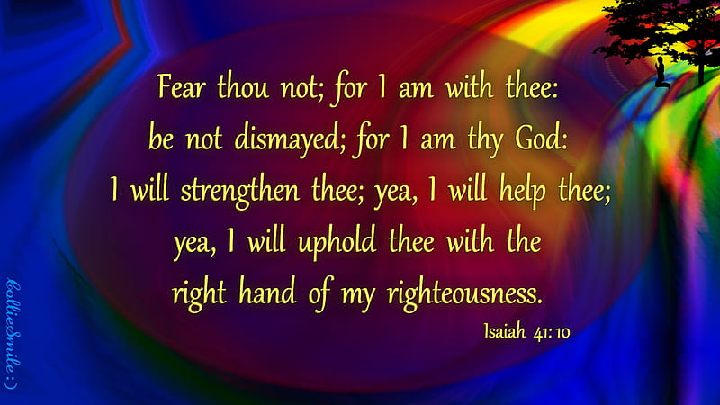 God is my Help & Strength: Isaiah 41:10, Isaiah, bible, strengh, comfort, scriptures, abstract, sa1vation, HD wallpaper