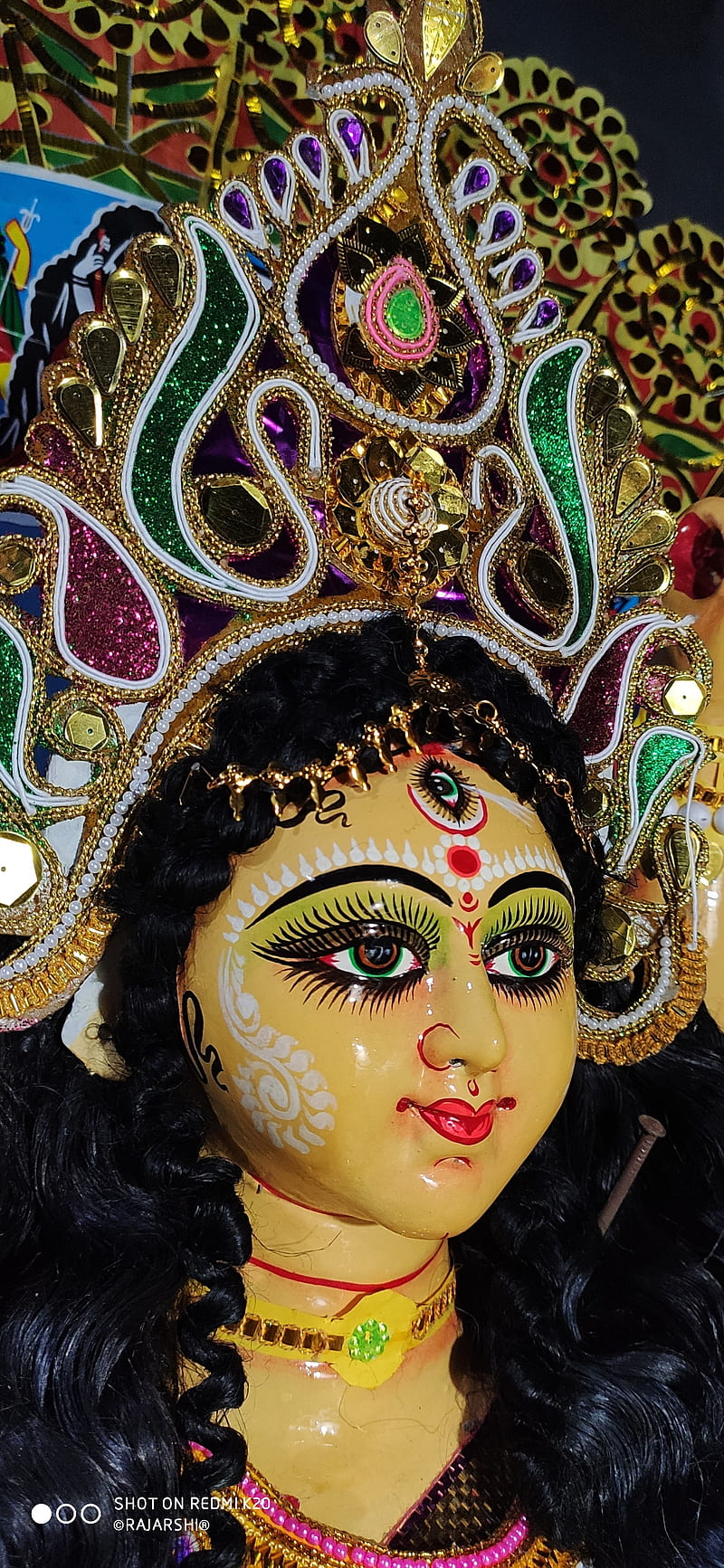 GORGEOUS DURGA, durga maa, goddess, idol, maa durga, HD phone ...