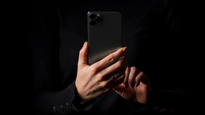 Dark IPhone New, apple, black, hands, iphonex, jhon wick, HD wallpaper