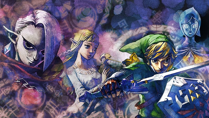 Sword, Link, Video Game, Zelda, Nintendo, The Legend Of Zelda: Skyward Sword, Fi (The Legend Of Zelda), Ghirahim (The Legend Of Zelda), HD wallpaper