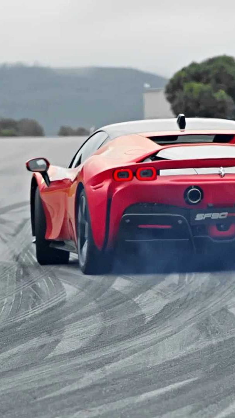 2020-Ferrari-SF90-Stradale-Rear--3 , #, #car, HD phone wallpaper