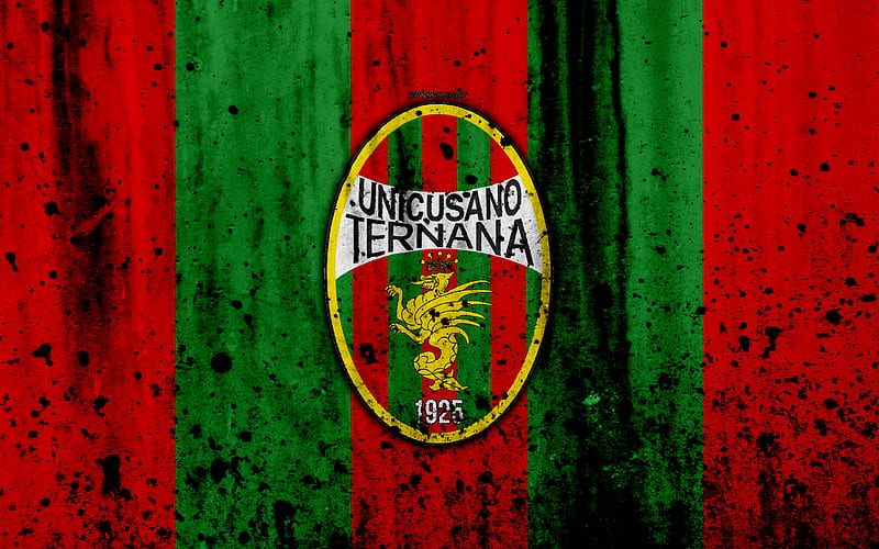 Ternana grunge, Serie B, football, Italy, soccer, FC Ternana, stone texture, football club, Ternana FC, HD wallpaper