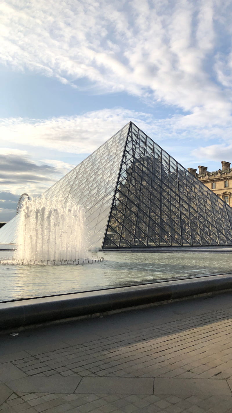 Louvre piramide , Louvre, Paris, HD phone wallpaper