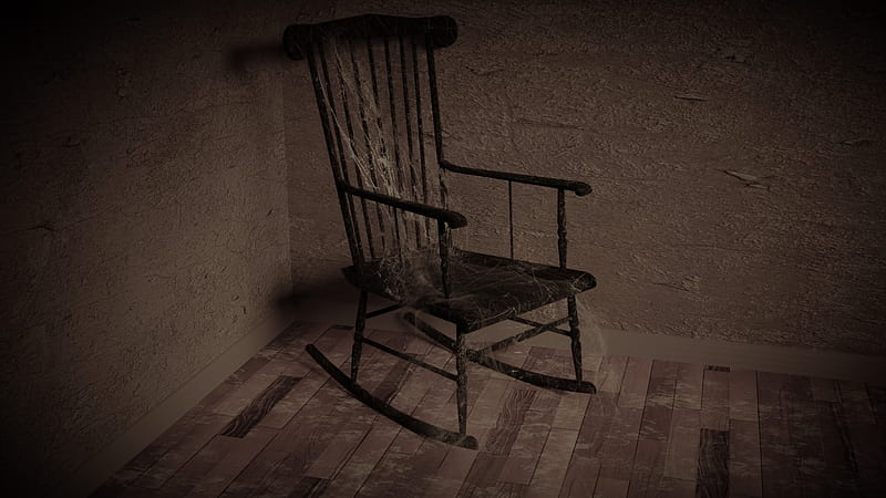 Mother's Rocking Chair, 3d, sfrederick2, cg, psycho, HD wallpaper