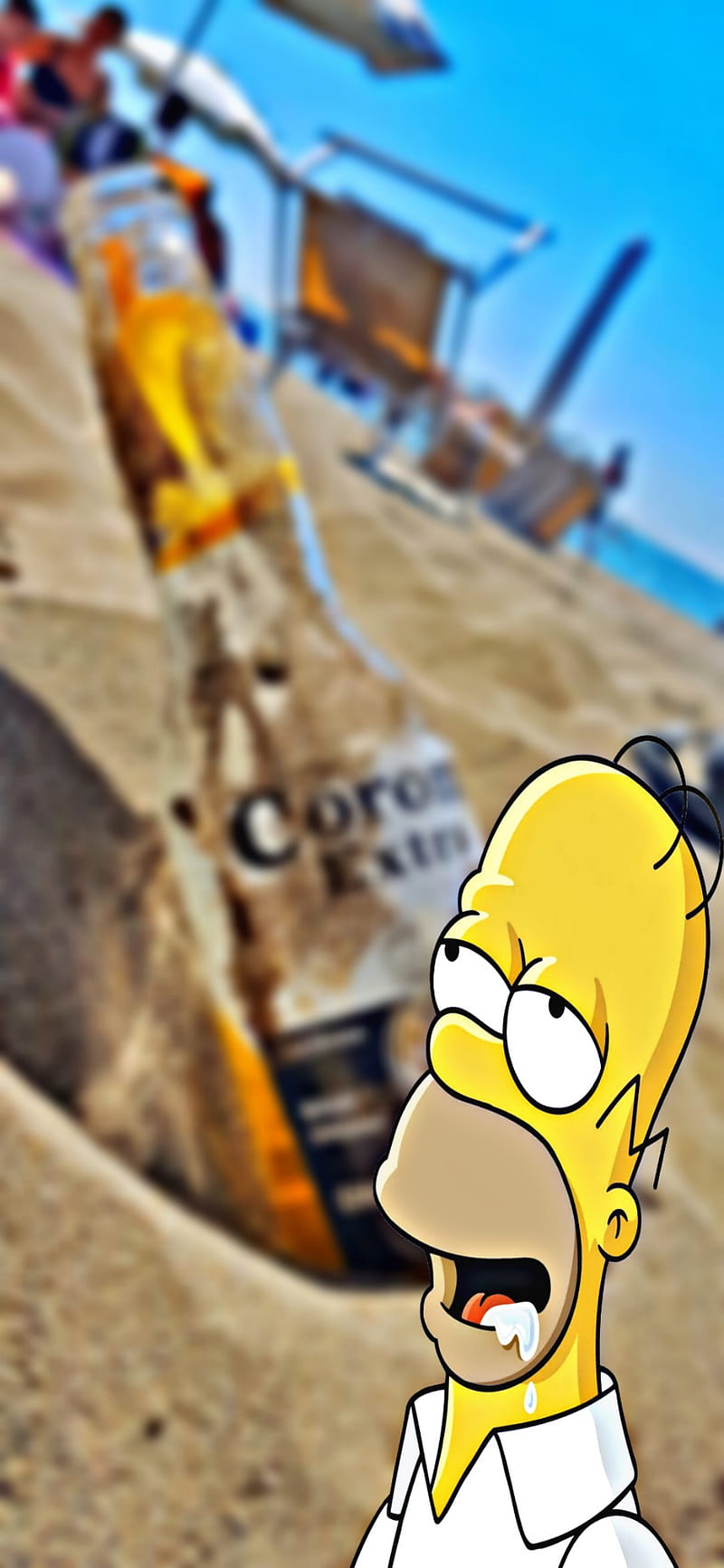 Homero Simpson, divertido, entretenimiento, HD phone wallpaper