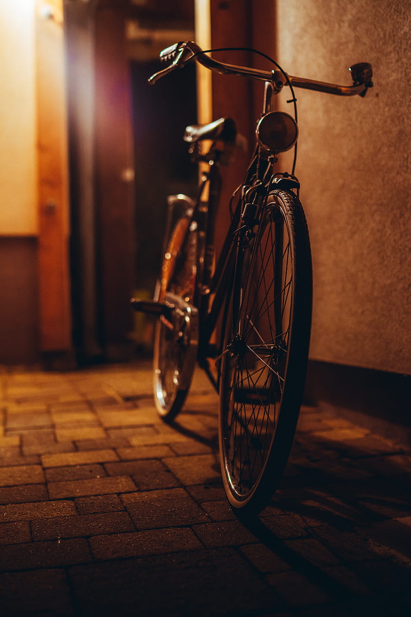Vintage Bicycle, bicycle, old, street, streetgraphy, vintage, HD phone wallpaper