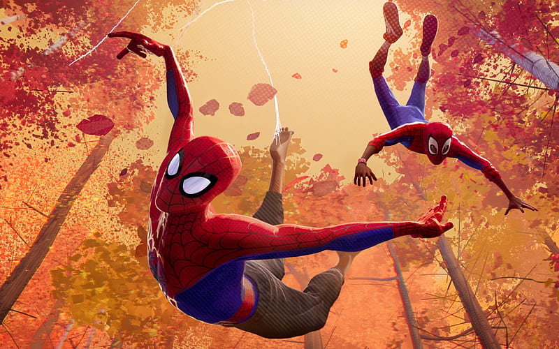 Spider-Man, Into the Spider-Verse, 2018, poster, promo, new movies, superheroes, HD wallpaper