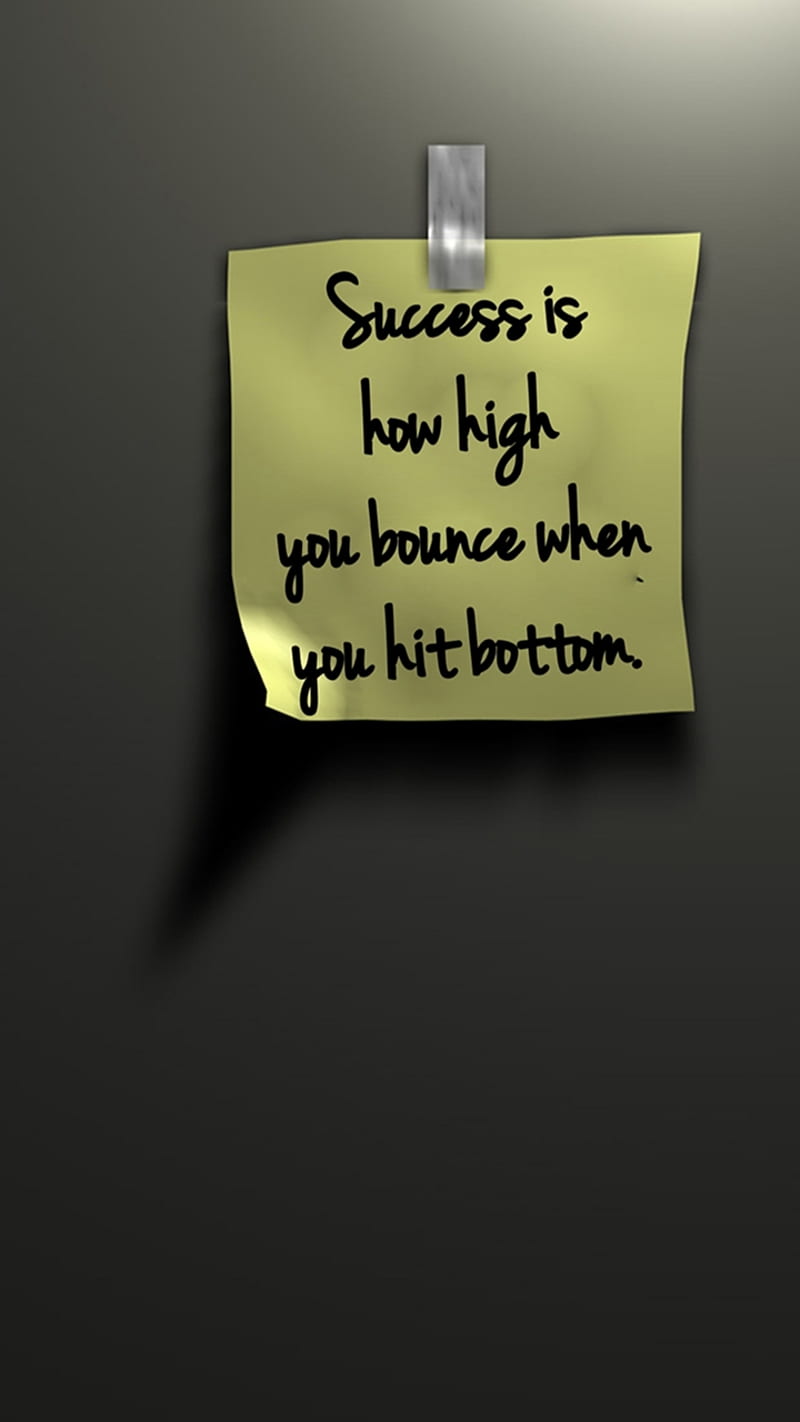hit the bottom, bounce, high, new, quote, saying, sign, success, HD phone wallpaper