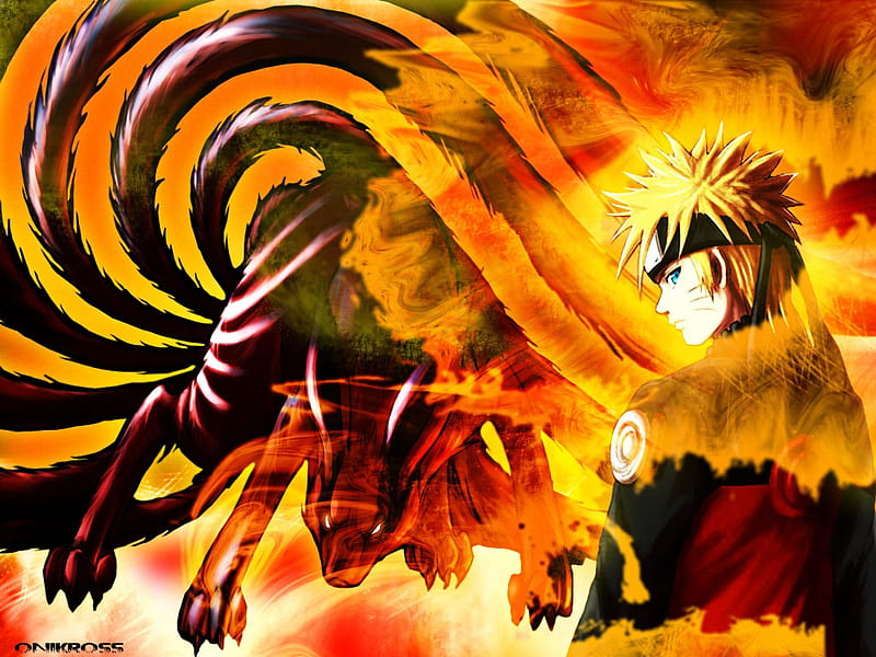 Deart Naruto, 9 tails, naruto, HD wallpaper