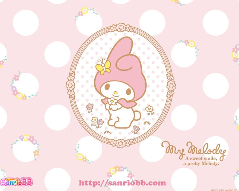 My Melody, Sanrio, Pink, Cartoon, Bunny, Hello Kitty, Rabbit, HD wallpaper