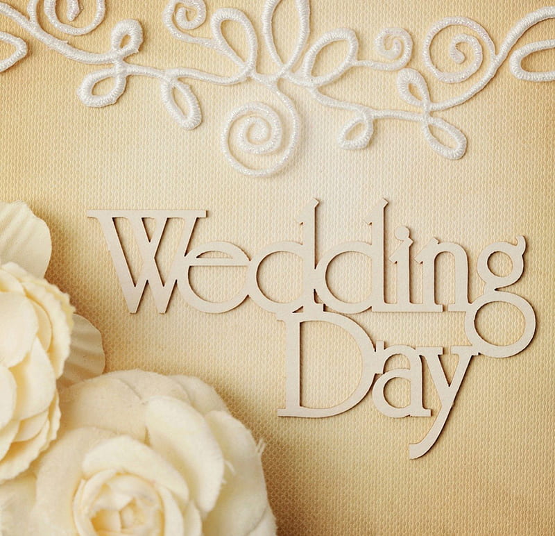 Wedding Day, special days, love, greetings, card, HD wallpaper
