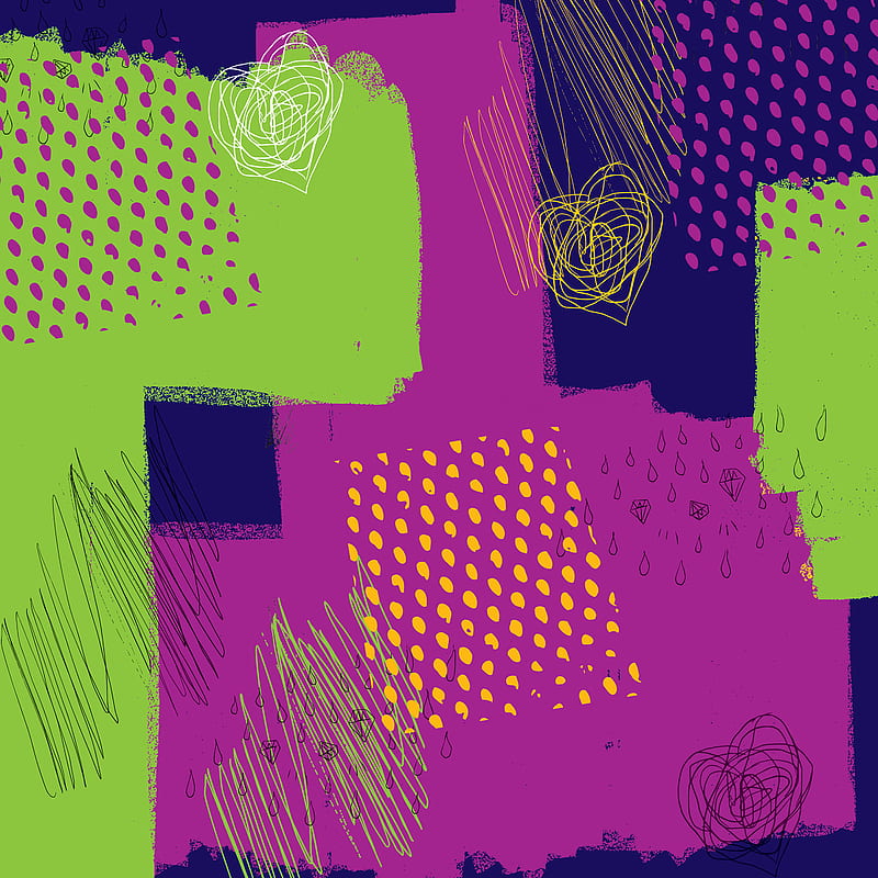 colors 2 07, One4Studio_Colors2, art, artist, background, best, blue, bright, cool, desenho, digital, dots, drawing, girl, green, lovely, new, pastel, popular, premium, print, forma, unique, violet, HD phone wallpaper