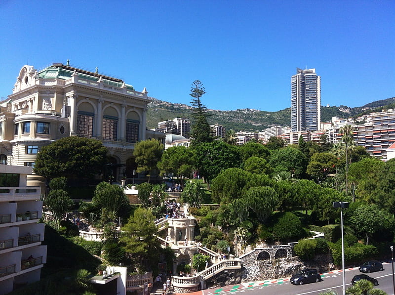 Monte Carlo, nature, park, restorant, Hotel, HD wallpaper