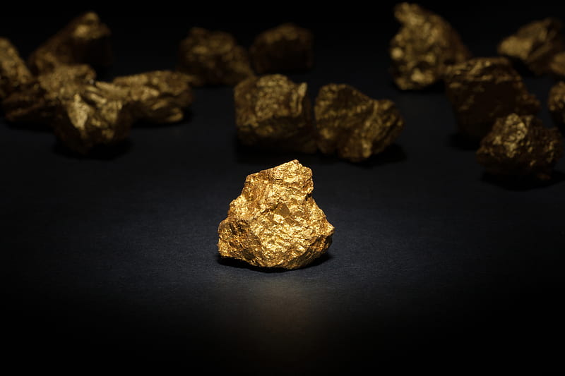 Single Gold, awesome, expensive, nugget, piece, rich, HD wallpaper