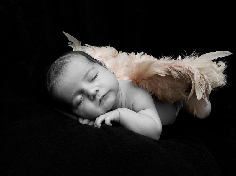mi angelito ***, pequeño, bebé, ángel, gente, Fondo de pantalla HD | Peakpx