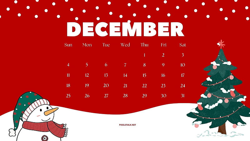 Calendario Diciembre 2022, Fondo de pantalla HD | Peakpx