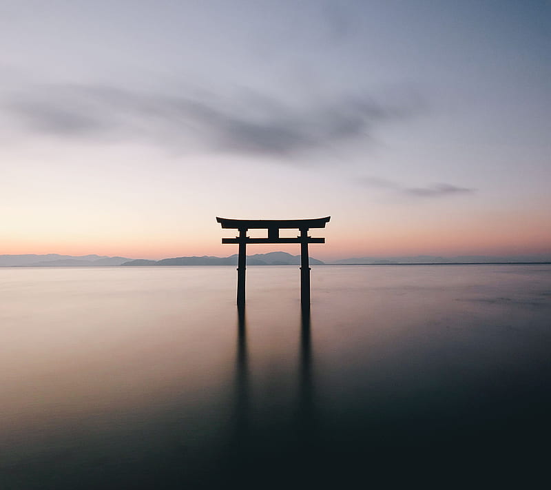 Japan Torii, architecture, japan, landscape, scene, torii zen, HD wallpaper