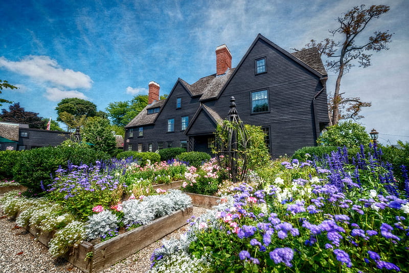 The House Of The Seven Gables, house, salem, the seven gables, mass, old, HD wallpaper