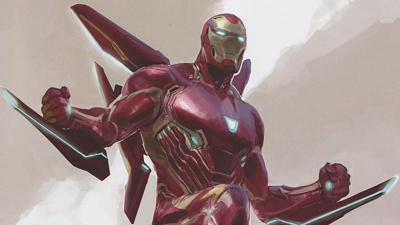 Iron Man Concept Artwork, iron-man, artwork, digital-art, superheroes, HD wallpaper