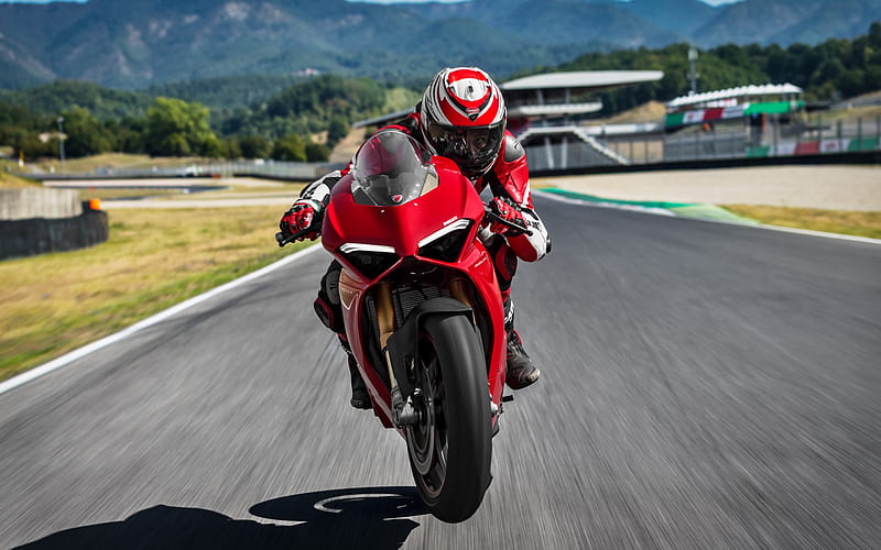 Ducati Panigale V4 S superbikes, raceway, 2018 bikes, sportsbikes, Ducati, HD wallpaper