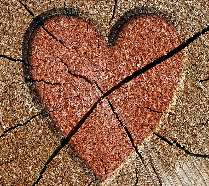 Wooden Heart, heart, love, wood, HD wallpaper