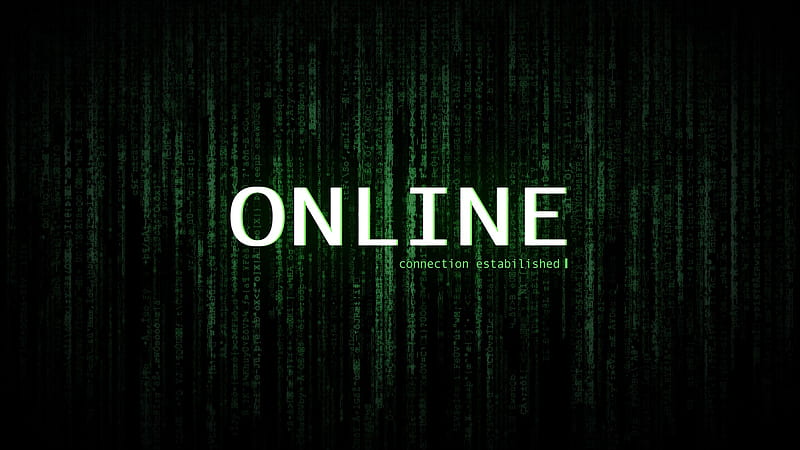 Online Matrix, online, matrix, typography, HD wallpaper