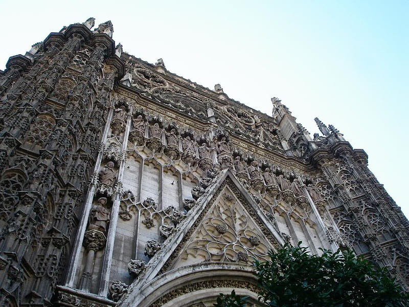 Catedral de Sevilla , gothic, church, style, spain, HD wallpaper