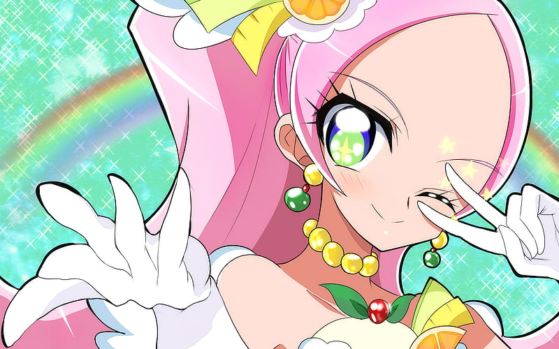 Anime, KiraKira☆Pretty Cure A La Mode, Cure Parfait , Kirahoshi Ciel, HD wallpaper