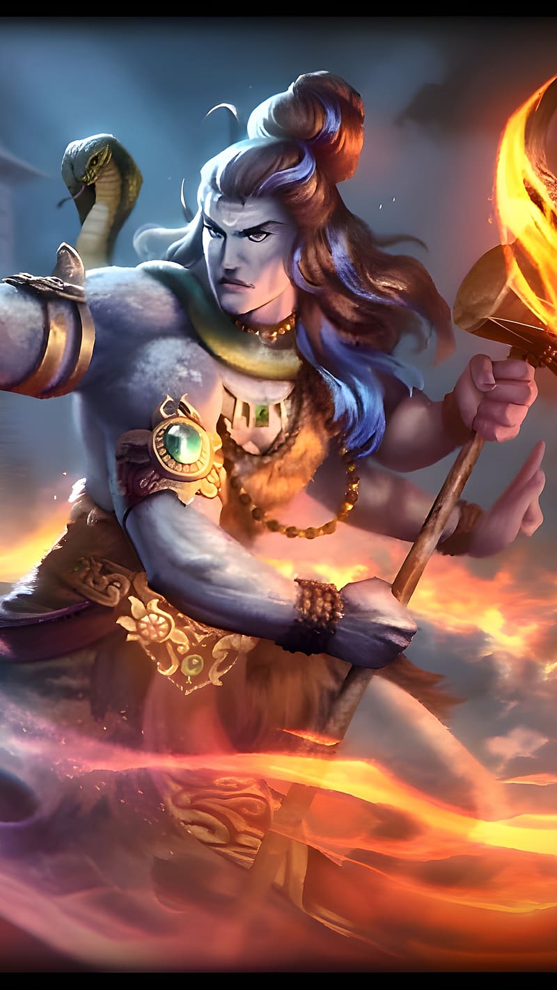Smite Shiva, Angry Look, mahadev, lord, god, HD phone wallpaper ...