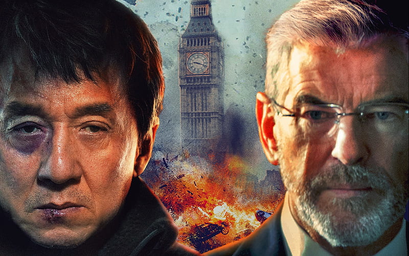 The Foreigner, 2017, Jackie Chan, Pierce Brosnan, poster, new movies, HD wallpaper